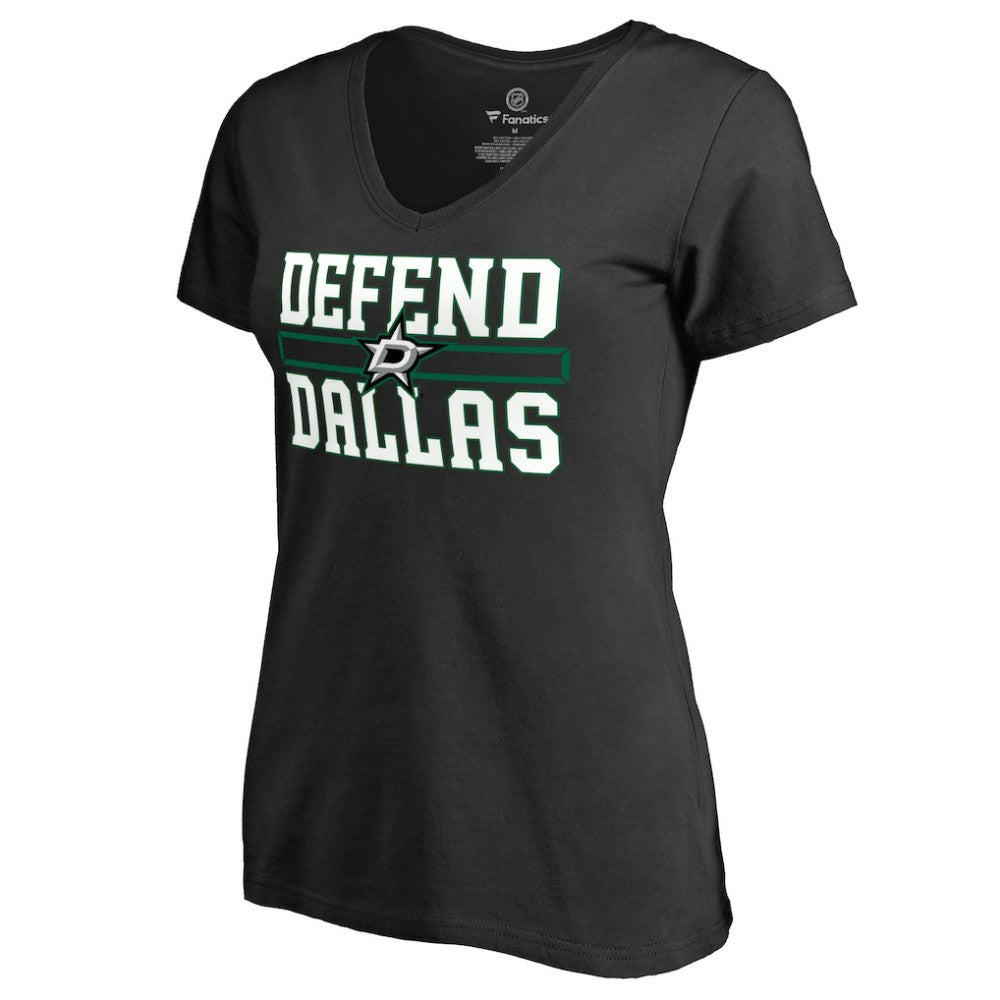 NHL Black Dallas Stars Women's Hometown Collection Defend T-Shirt