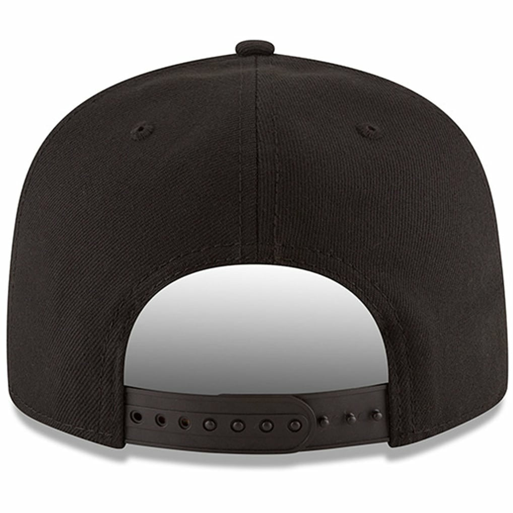NBA Atlanta Hawks Black & White Logo 9FIFTY Adjustable Snapback Hat