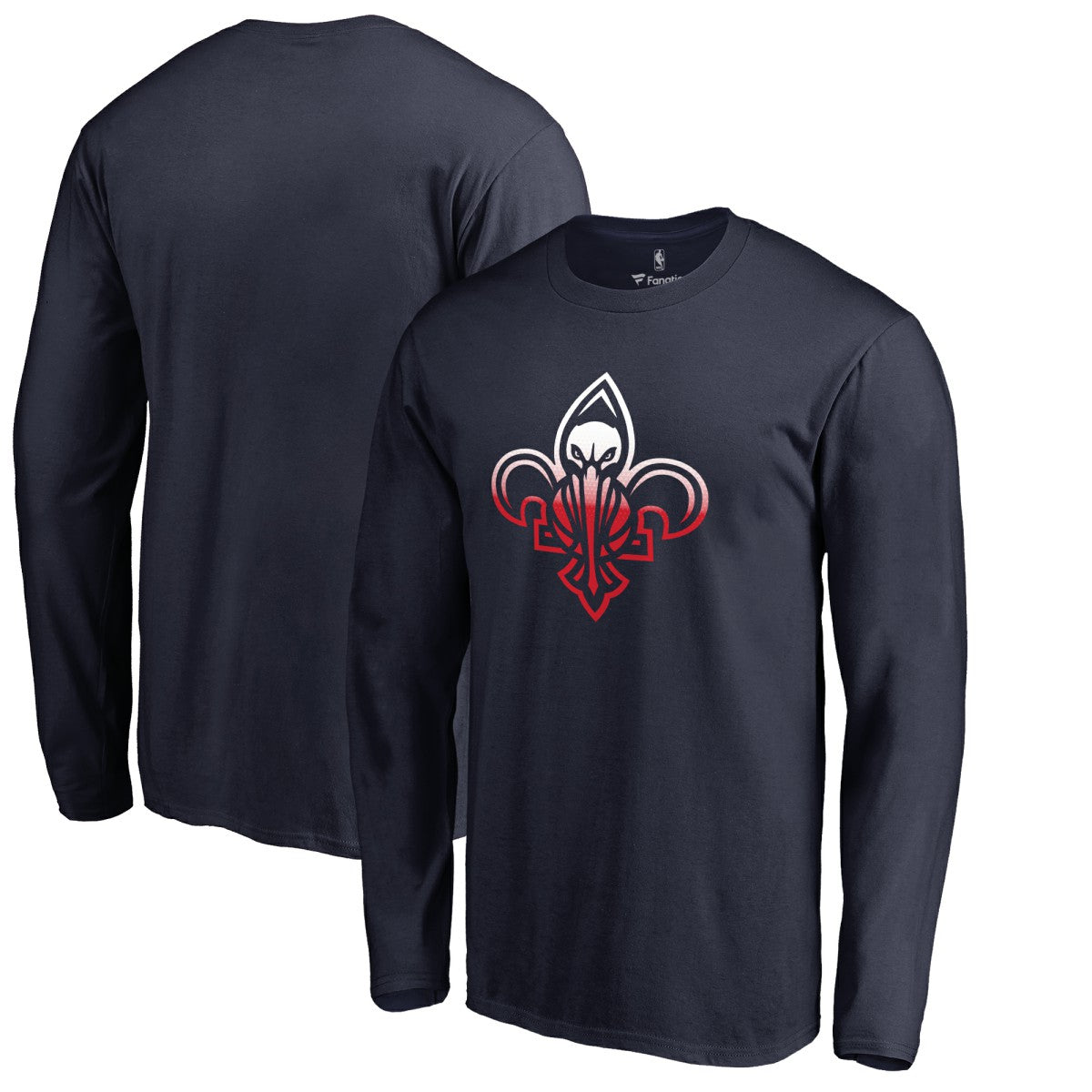 NBA New Orleans Pelicans Gradient Logo Long Sleeve T-Shirt