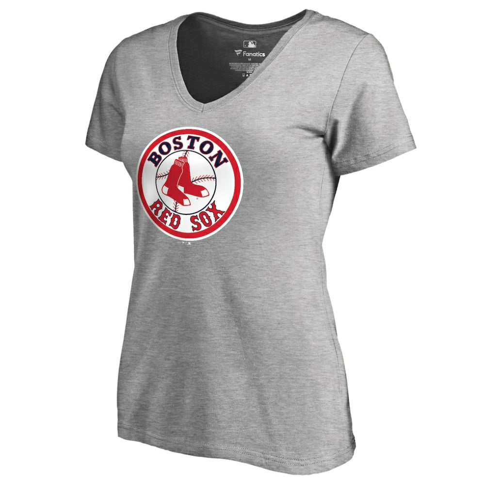 MLB Boston Red Sox Women's Cooperstown Collection Forbes V-Neck T-Shirt