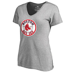 MLB Boston Red Sox Women's Cooperstown Collection Forbes V-Neck T-Shirt