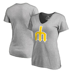 MLB Seattle Mariners Women's Cooperstown Collection Forbes V-Neck T-Shirt