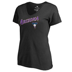 MLB Arizona Diamondbacks Women's Core Wahconah V-Neck T-Shirt