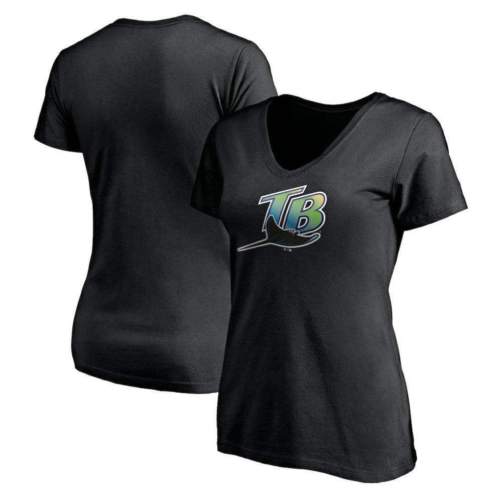 MLB Tampa Bay Rays Women's Core Wahconah V-Neck T-Shirt