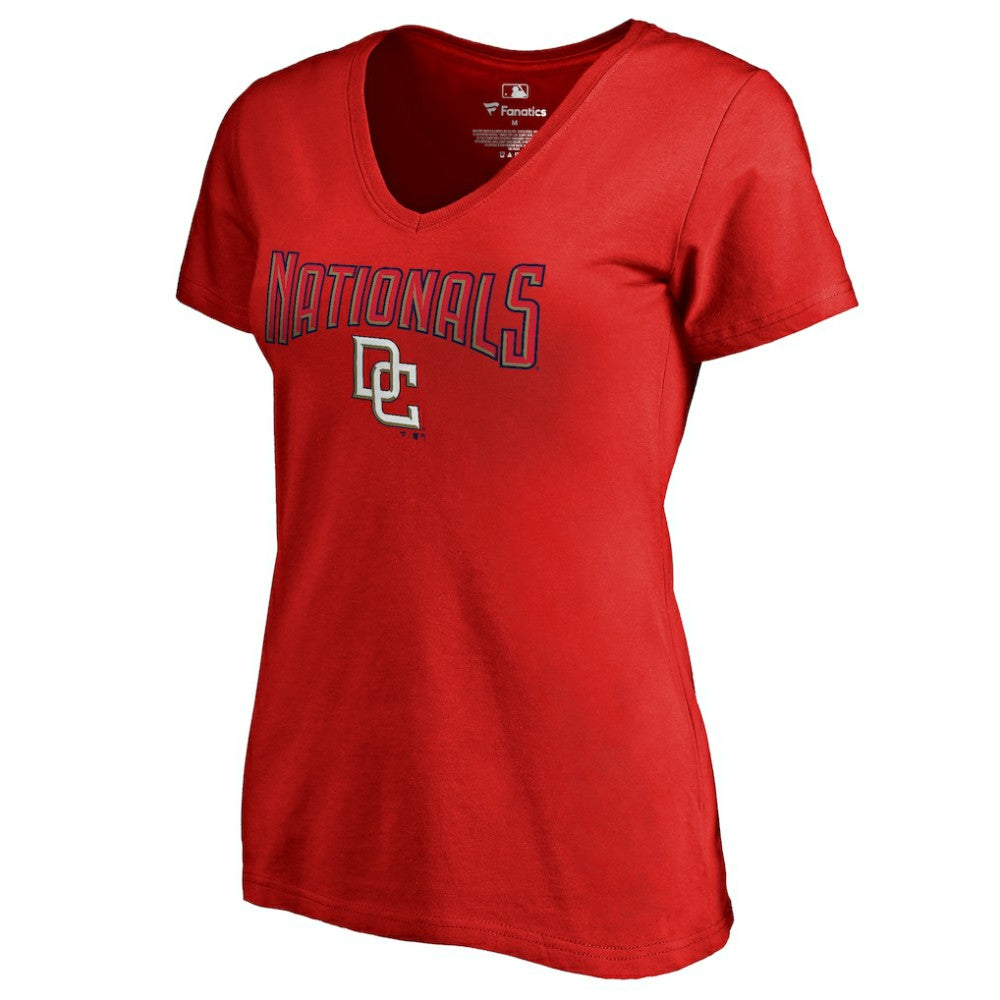 MLB Washington Nationals Women's Core Wahconah V-Neck T-Shirt