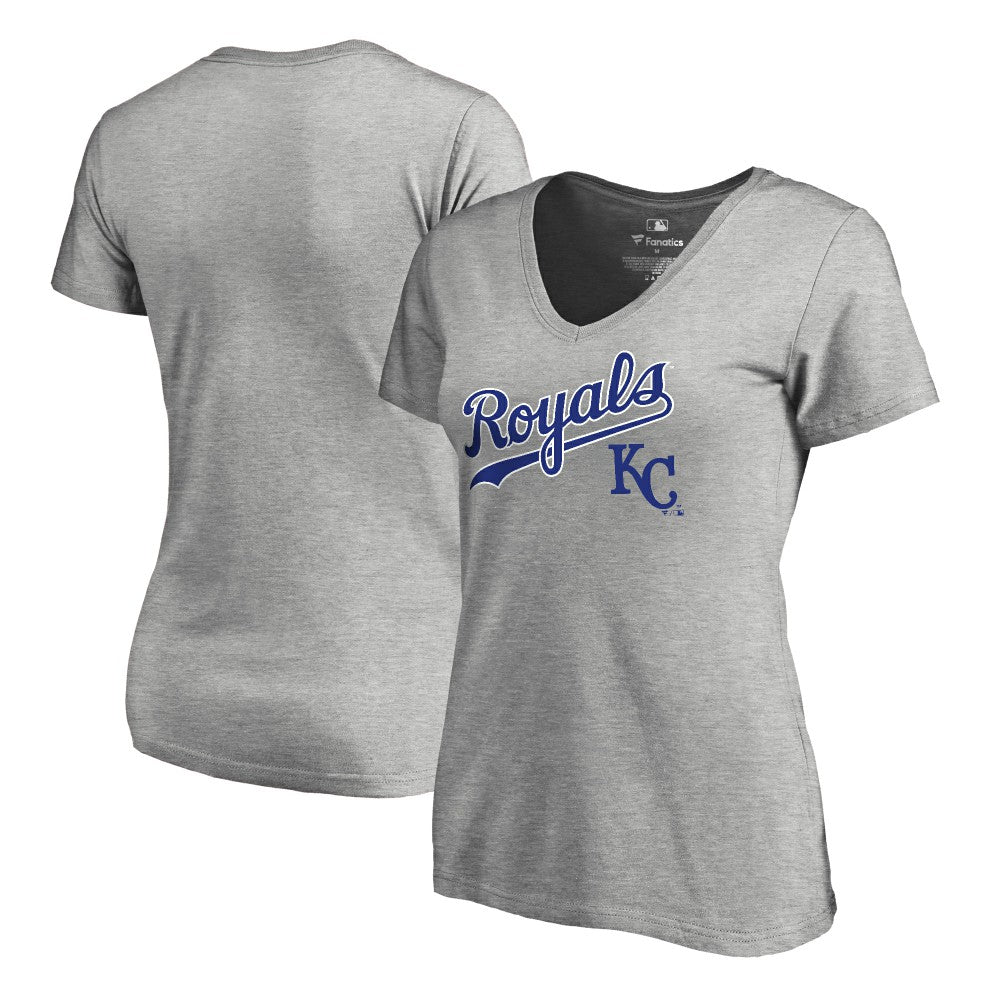 MLB Kansas City Royals Women's Core Wahconah V-Neck T-Shirt