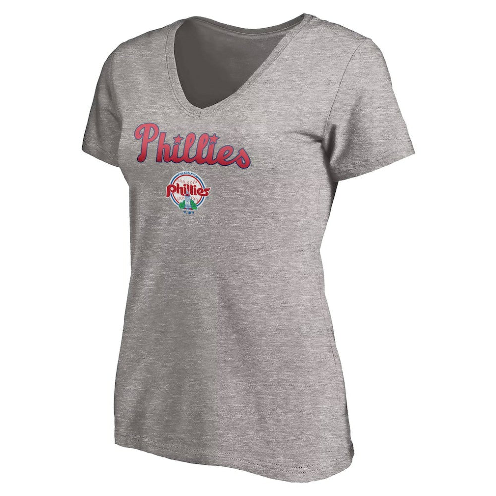 MLB Philadelphia Phillies Women's Core Wahconah V-Neck T-Shirt