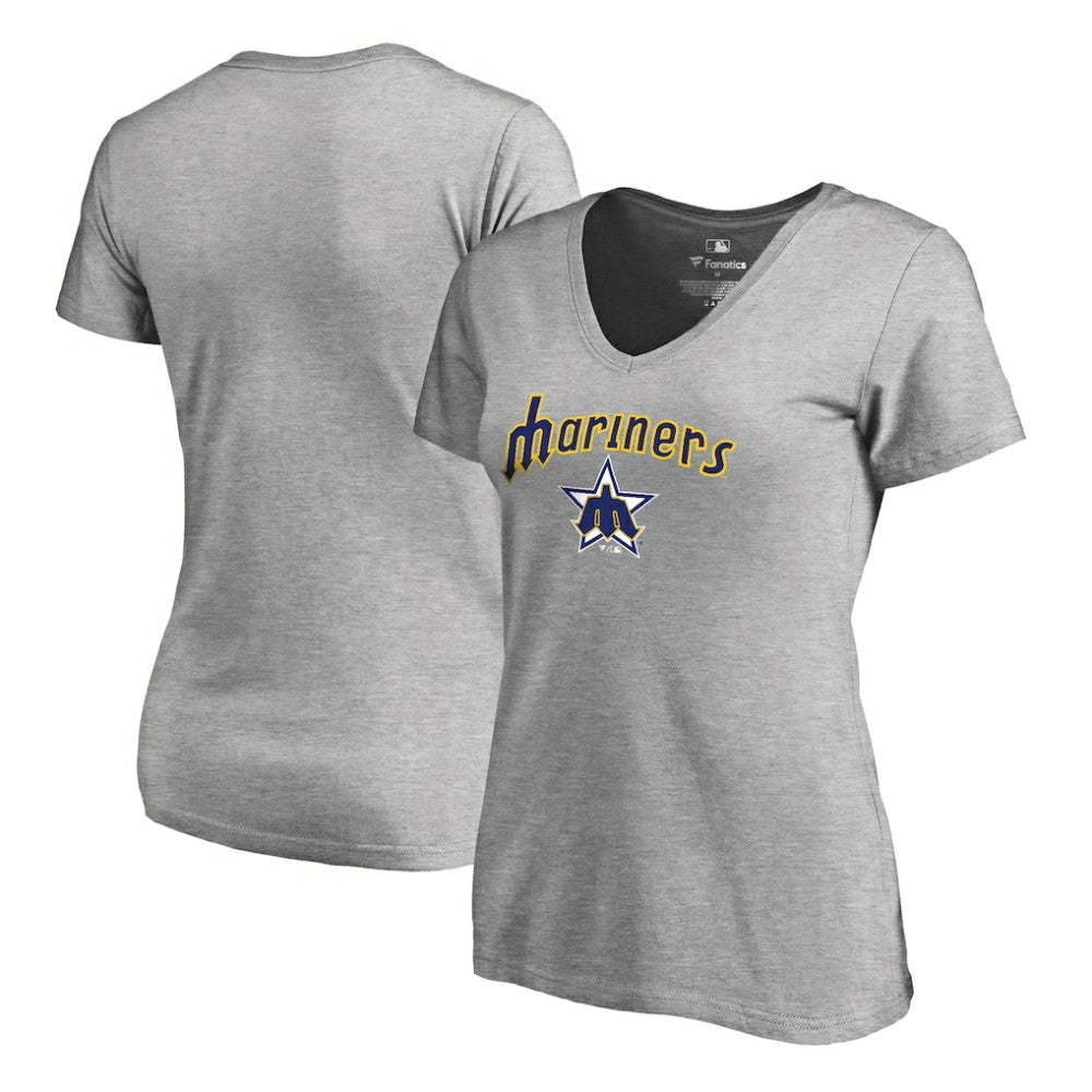 MLB Seattle Mariners Women's Core Wahconah V-Neck T-Shirt