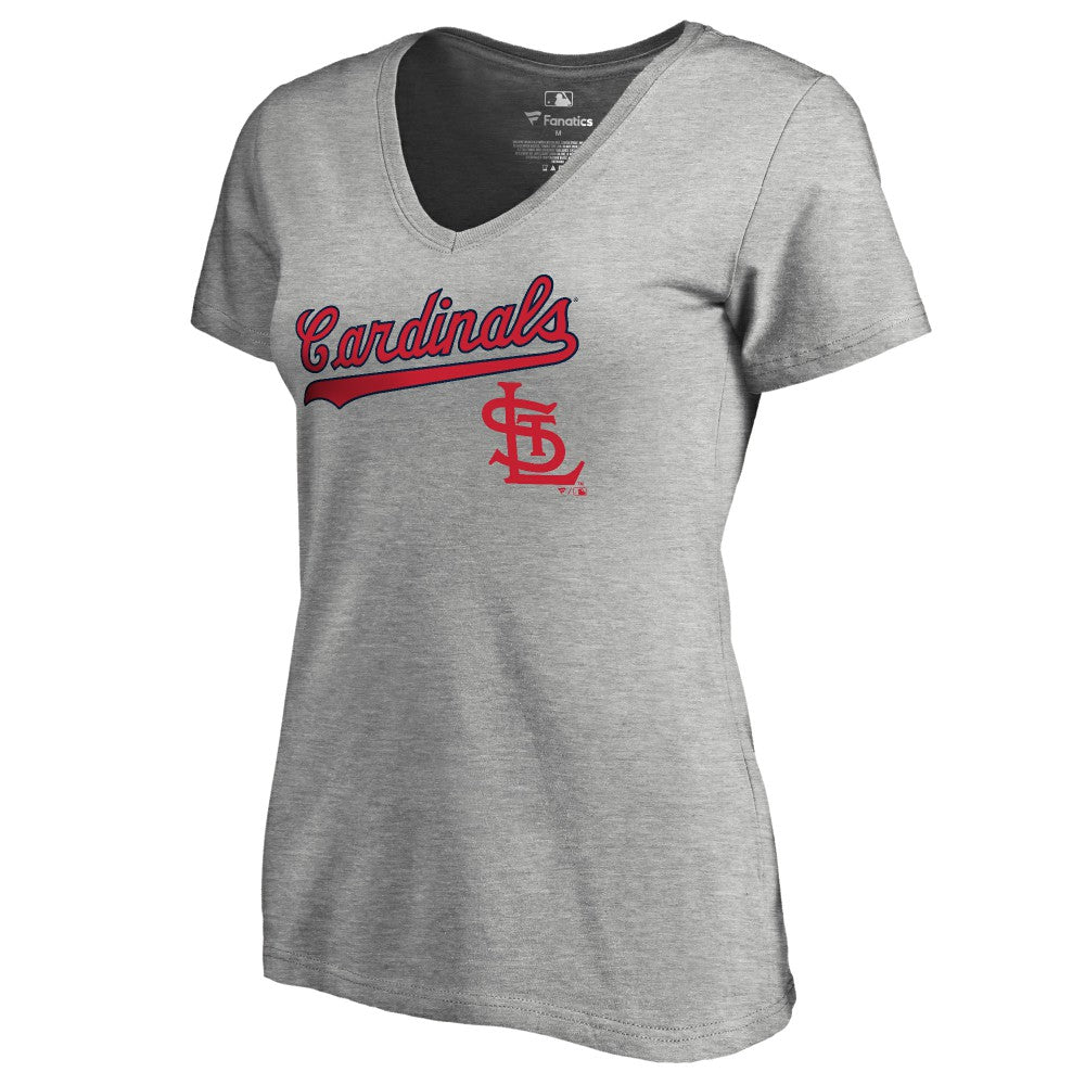 MLB St. Louis Cardinals Women's Core Wahconah V-Neck T-Shirt