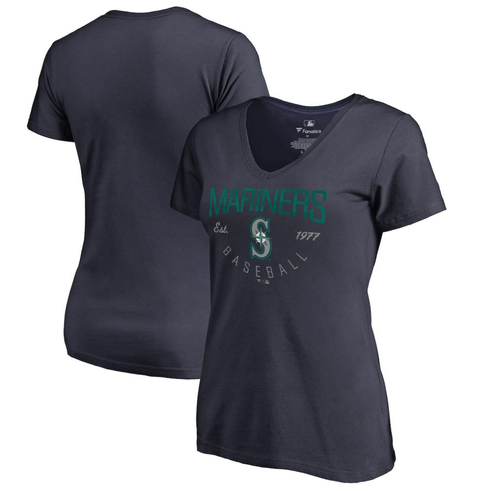 MLB Seattle Mariners Women's Live For It V-Neck T-Shirt