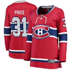 NHL Red Carey Price Montreal Canadiens Fanatics Women's Home Breakaway Jersey
