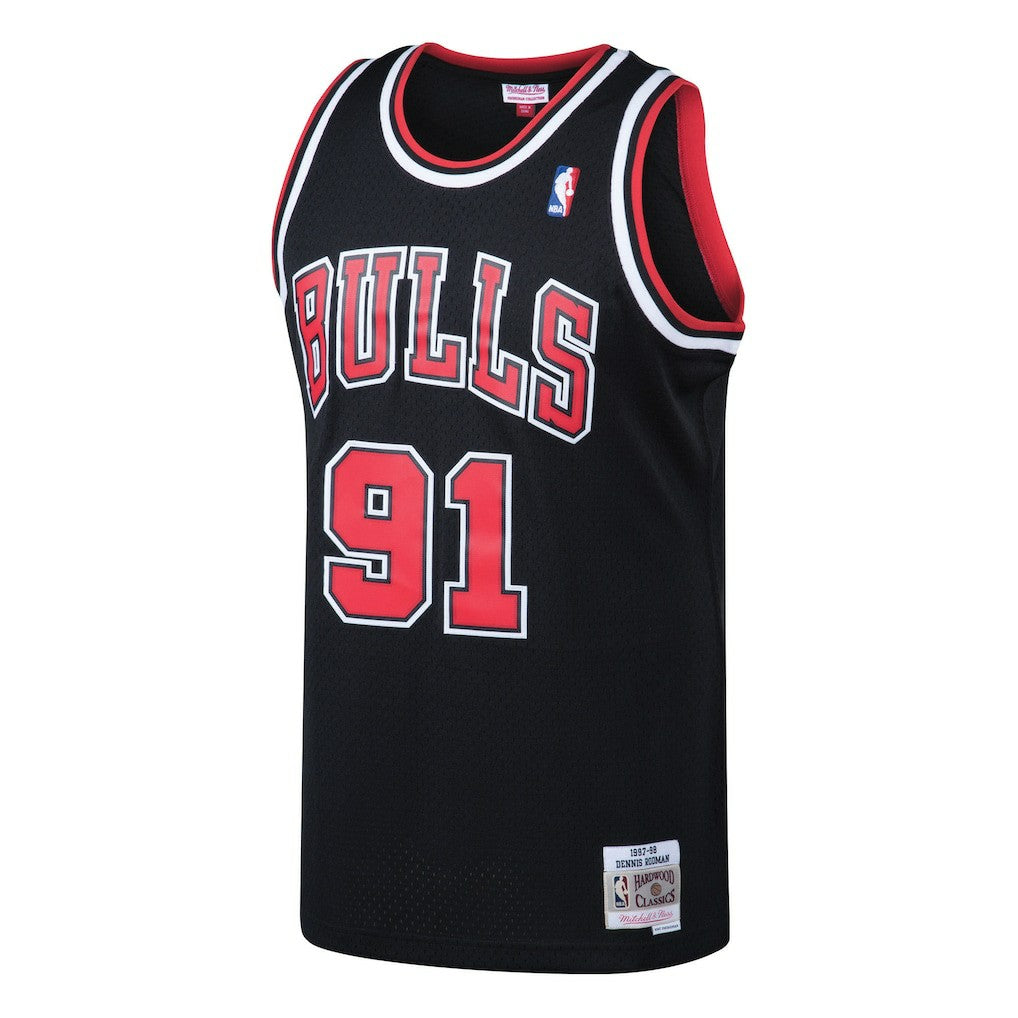 NBA Dennis Rodman Chicago Bulls 1997/98 Hardwood Classics Swingman Jersey sale