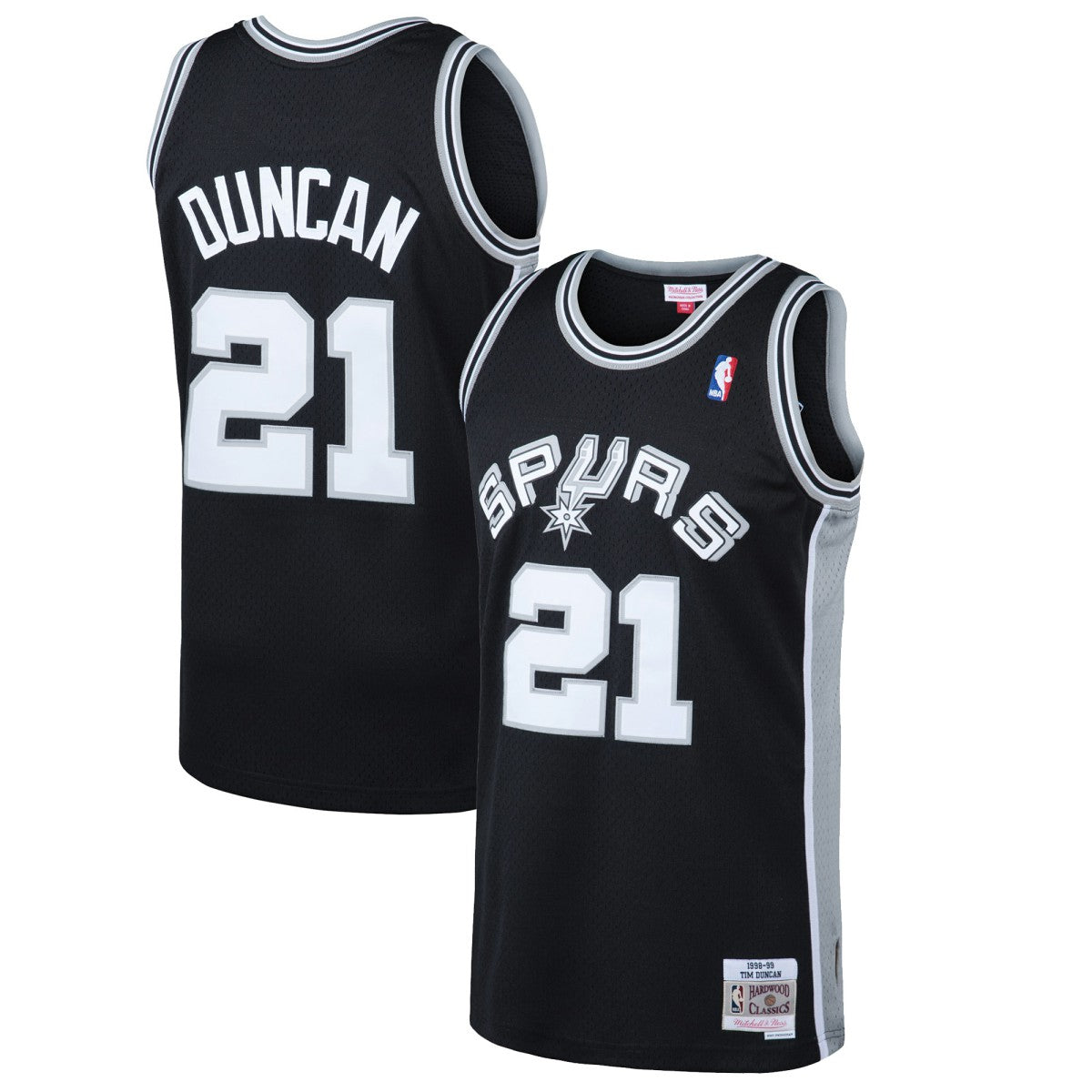 NBA Tim Duncan San Antonio Spurs 1998/99 Hardwood Classics Swingman Jersey