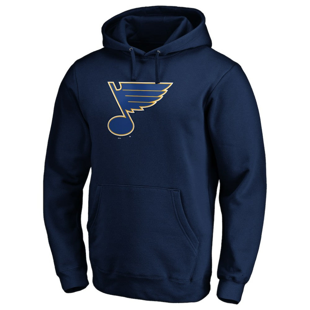 NHL Navy St. Louis Blues Fanatics Primary Logo II Pullover Hoodie