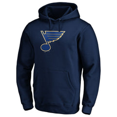 NHL Navy St. Louis Blues Fanatics Primary Logo II Pullover Hoodie