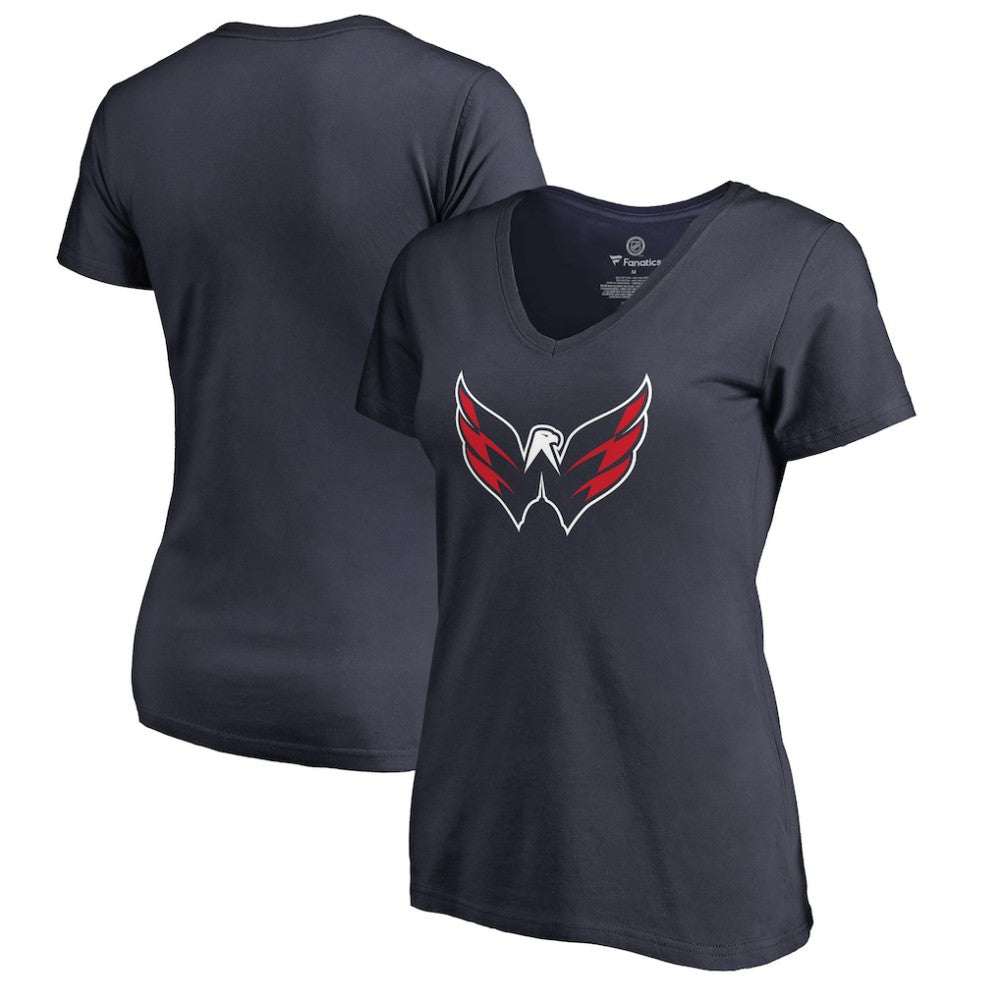 NHL Navy Washington Capitals Women's Primary Logo T-Shirt