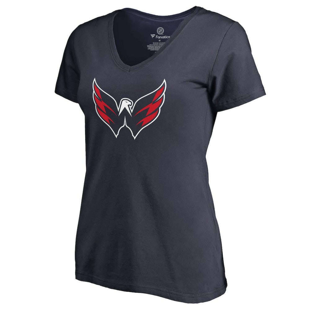 NHL Navy Washington Capitals Women's Primary Logo T-Shirt