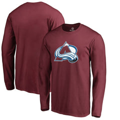 NHL Maroon Colorado Avalanche Primary Logo 2 Long Sleeve T-Shirt