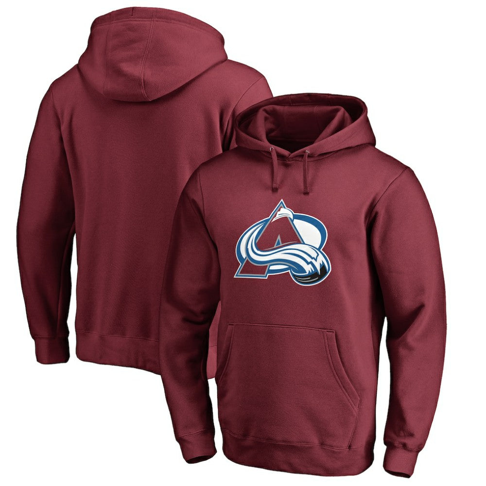 NHL Burgundy Colorado Avalanche Primary Logo Pullover Hoodie II