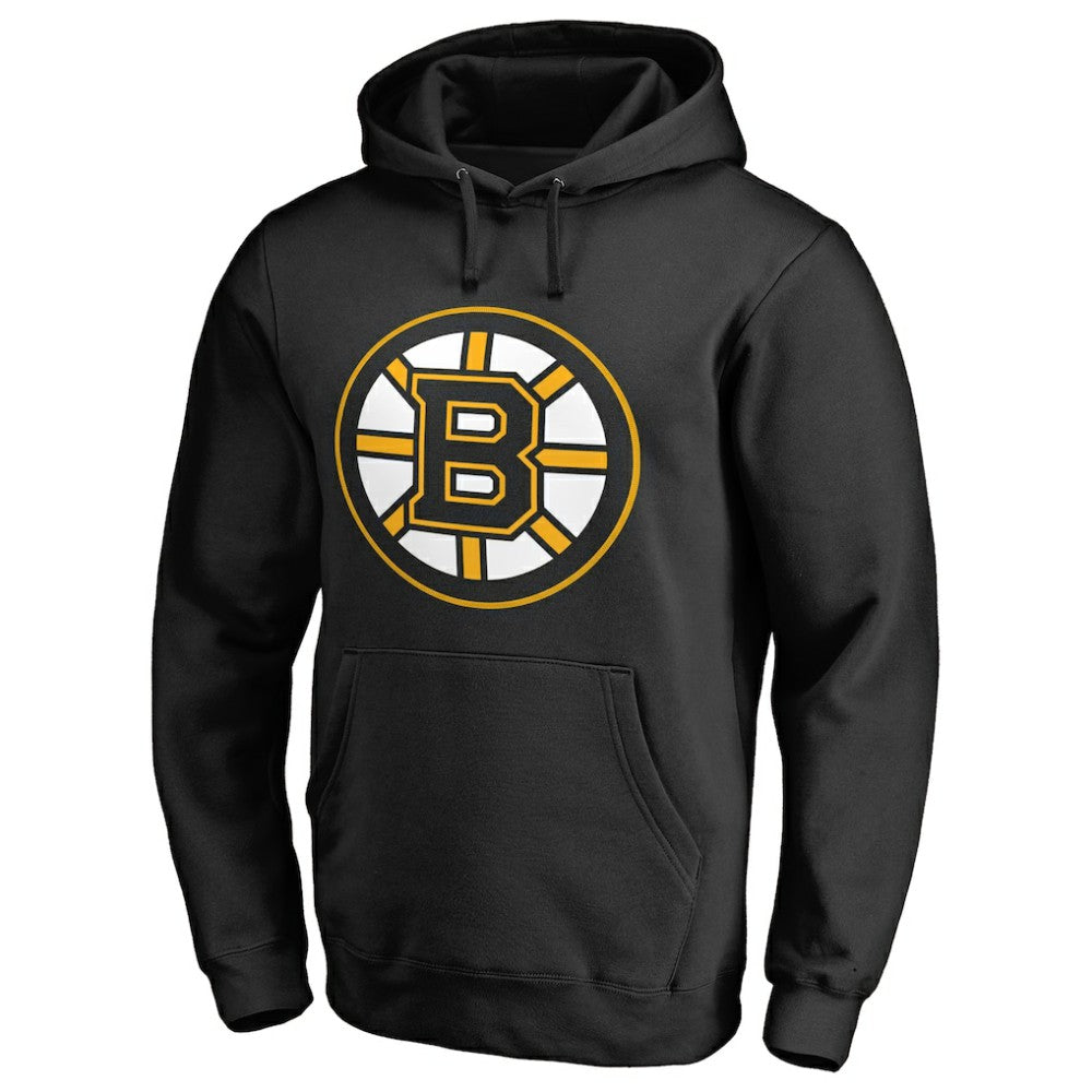 NHL Black David Pastrnak Boston Bruins Backer Pullover Hoodie