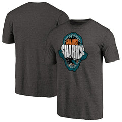 NHL Black San Jose Sharks Hometown Collection Chomp Tri-Blend T-Shirt