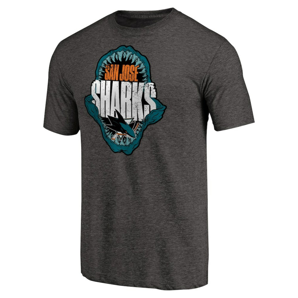 NHL Black San Jose Sharks Hometown Collection Chomp Tri-Blend T-Shirt