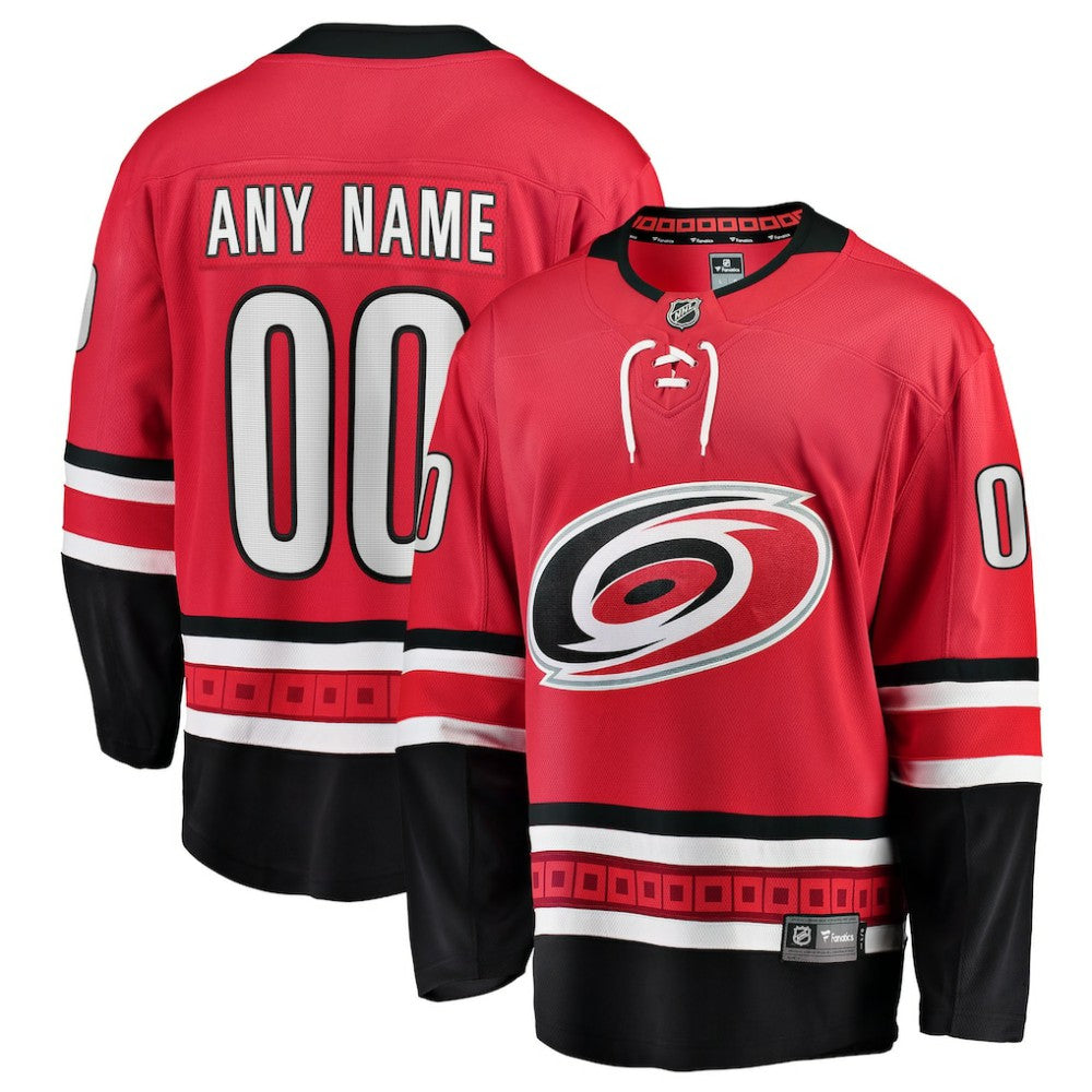 NHL Red Carolina Hurricanes Fanatics Alternate Breakaway Custom Jersey