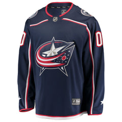 NHL Navy Columbus Blue Jackets Fanatics Home Breakaway Custom Jersey