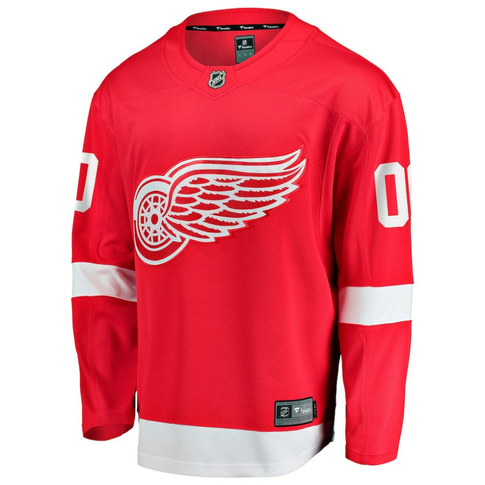 NHL Red Detroit Red Wings Fanatics Home Breakaway Custom Jersey