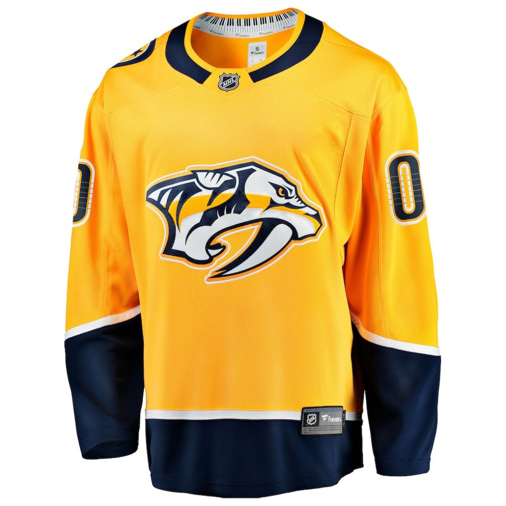 NHL Gold Nashville Predators Fanatics Home Breakaway Custom Jersey