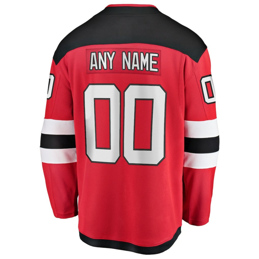NHL Red New Jersey Devils Fanatics Home Breakaway Custom Jersey