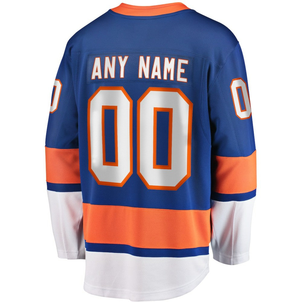 NHL Blue New York Islanders Fanatics Home Breakaway Custom Jersey