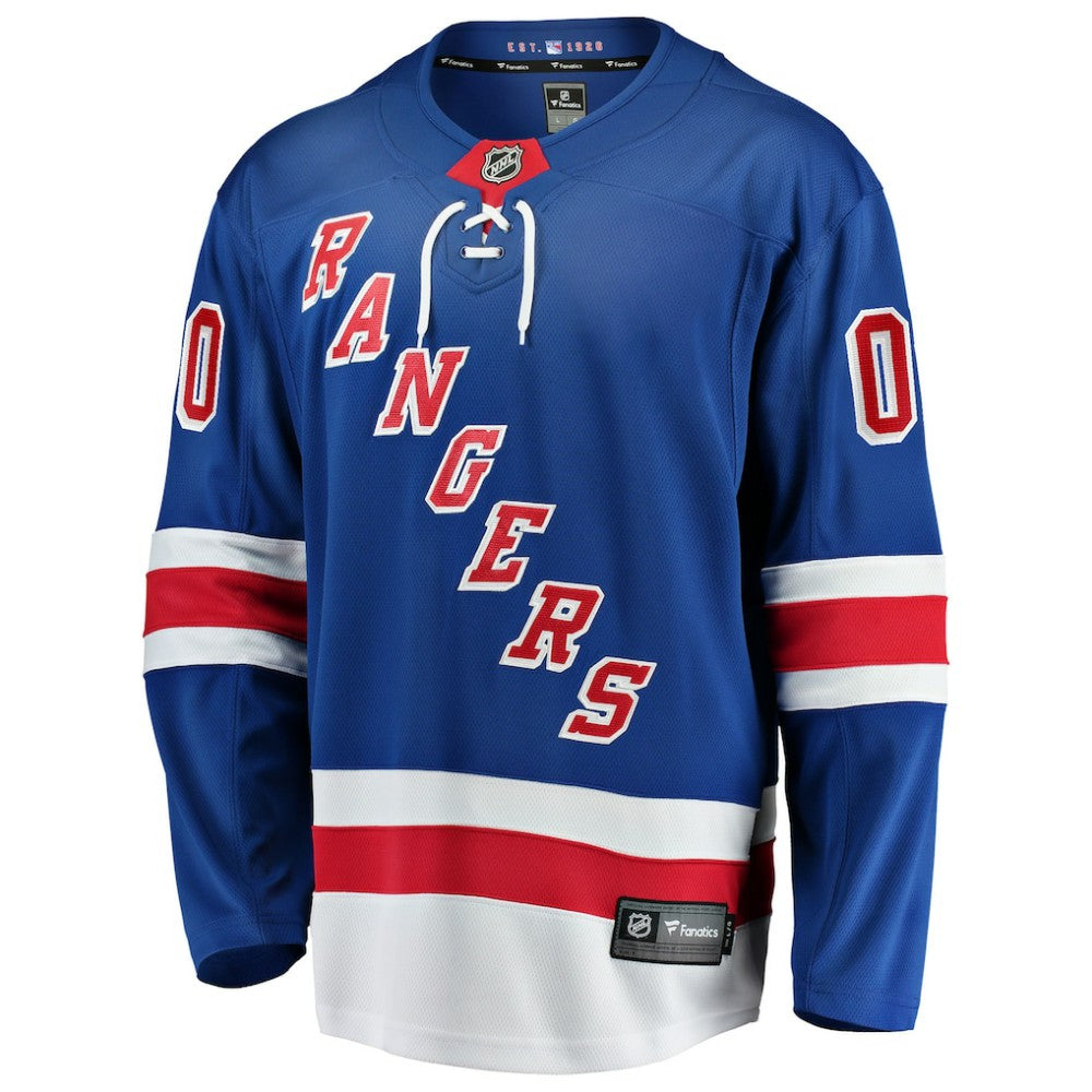NHL Blue New York Rangers Fanatics Home Breakaway Custom Jersey