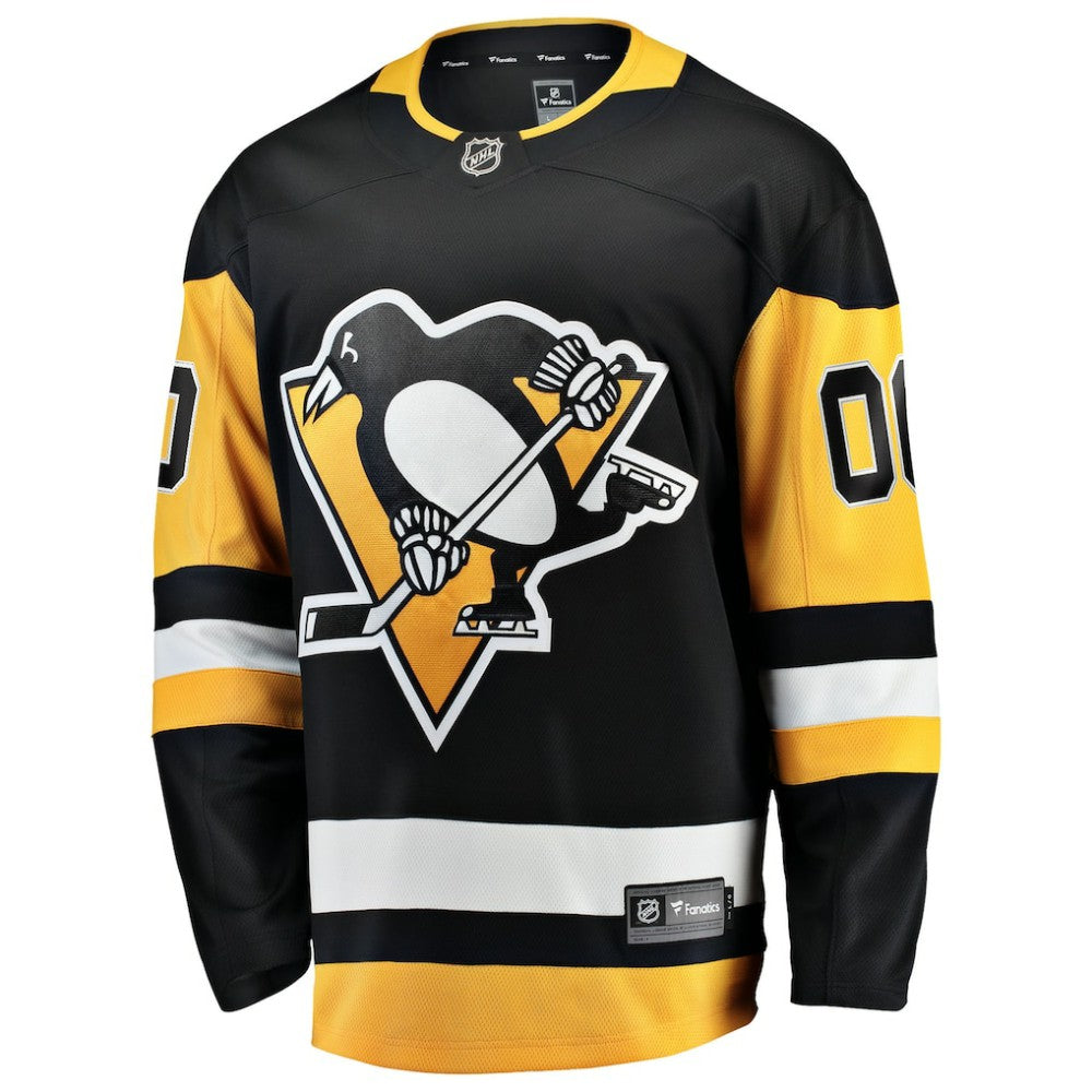 NHL Black Pittsburgh Penguins Fanatics Home Breakaway Custom Jersey