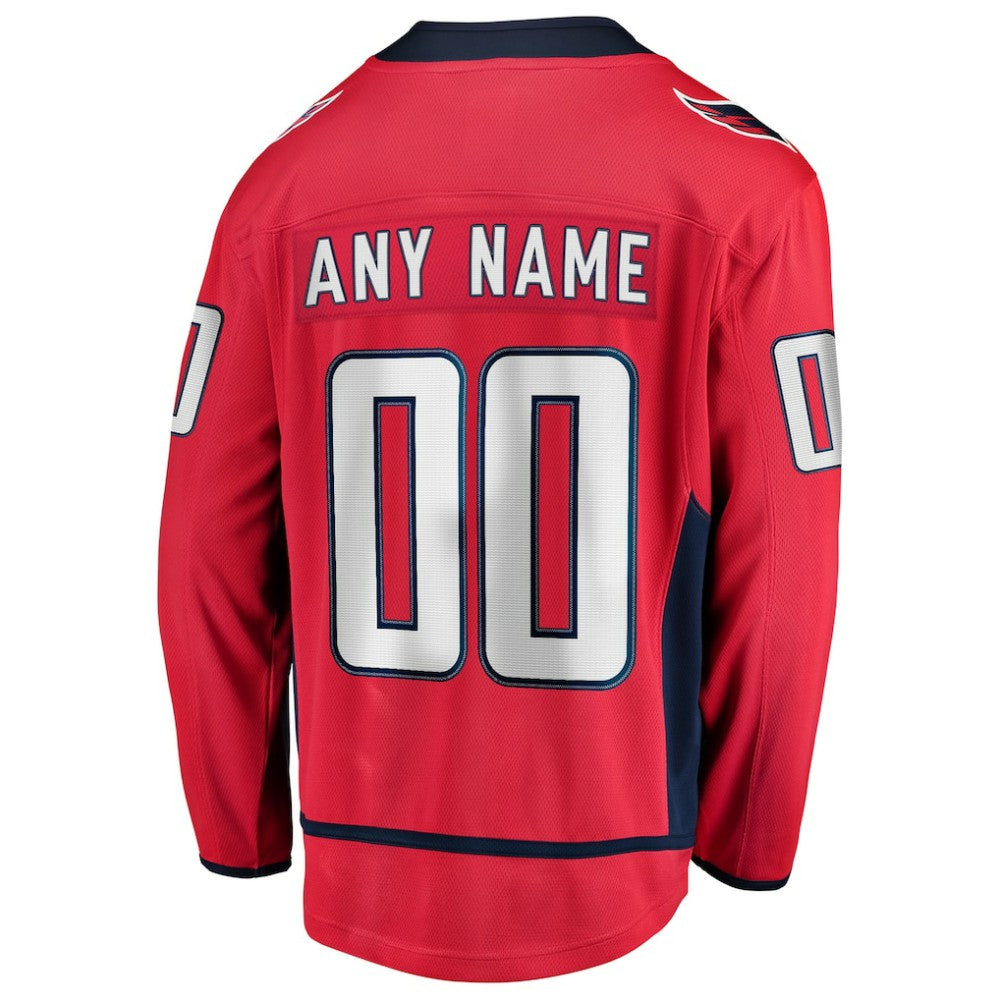 NHL Red Washington Capitals Fanatics Home Breakaway Custom Jersey