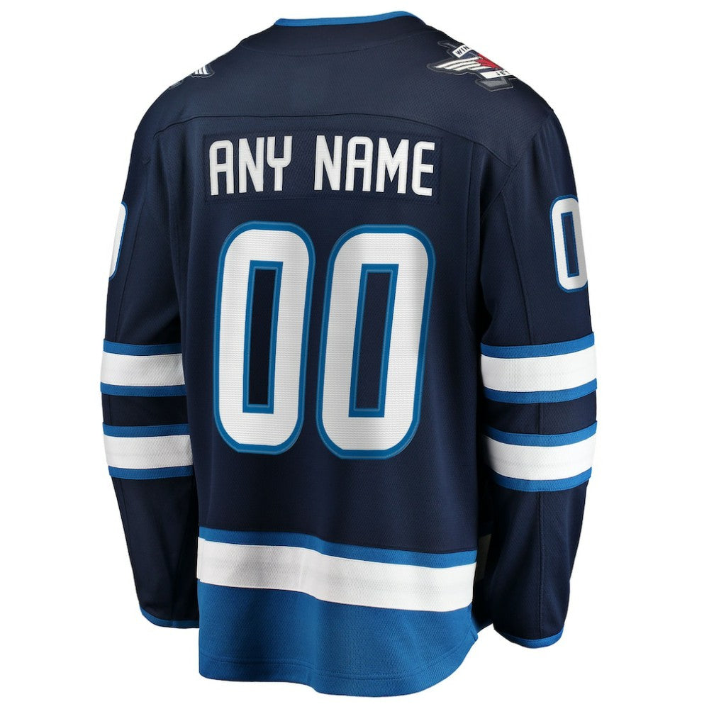NHL Blue Winnipeg Jets Fanatics Home Breakaway Custom Jersey