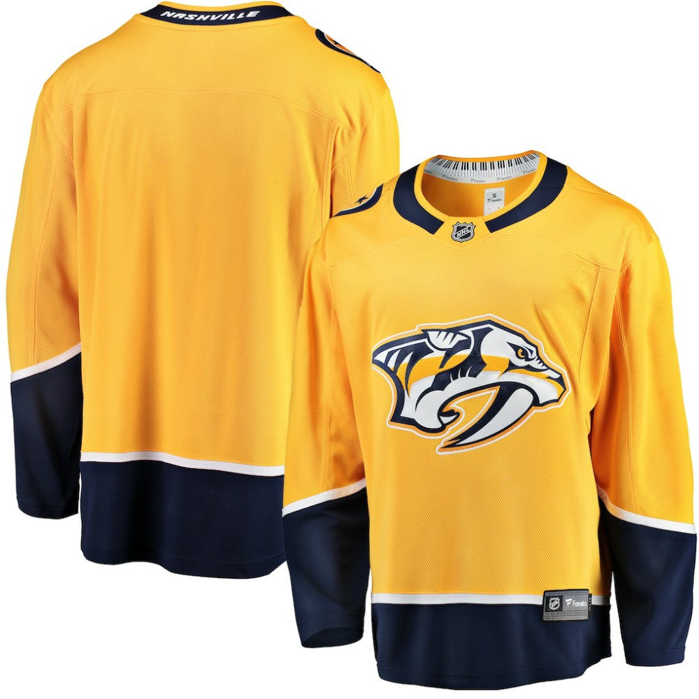 NHL Gold Nashville Predators Fanatics Breakaway Home Jersey