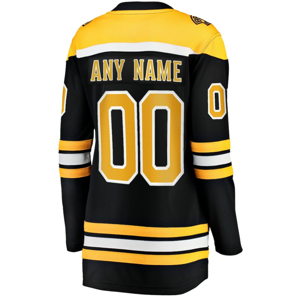 NHL Black Boston Bruins Fanatics Women's Home Breakaway Custom Jersey