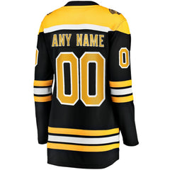 NHL Black Boston Bruins Fanatics Women's Home Breakaway Custom Jersey