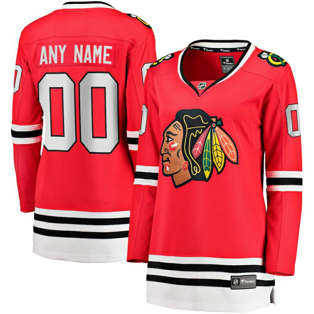 NHL Red Chicago Blackhawks Fanatics Women's Home Breakaway Custom Jersey