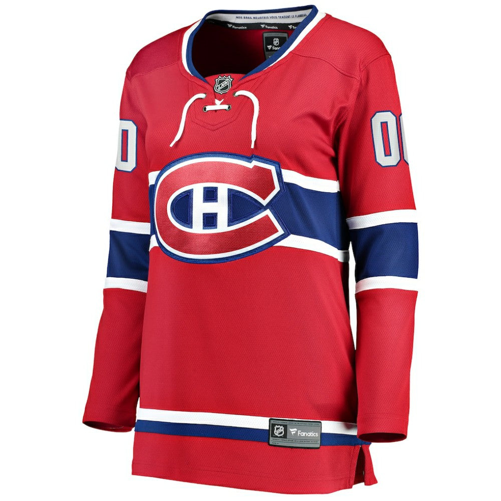 NHL Red Montreal Canadiens Fanatics Women's Home Breakaway Custom Jersey