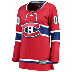 NHL Red Montreal Canadiens Fanatics Women's Home Breakaway Custom Jersey