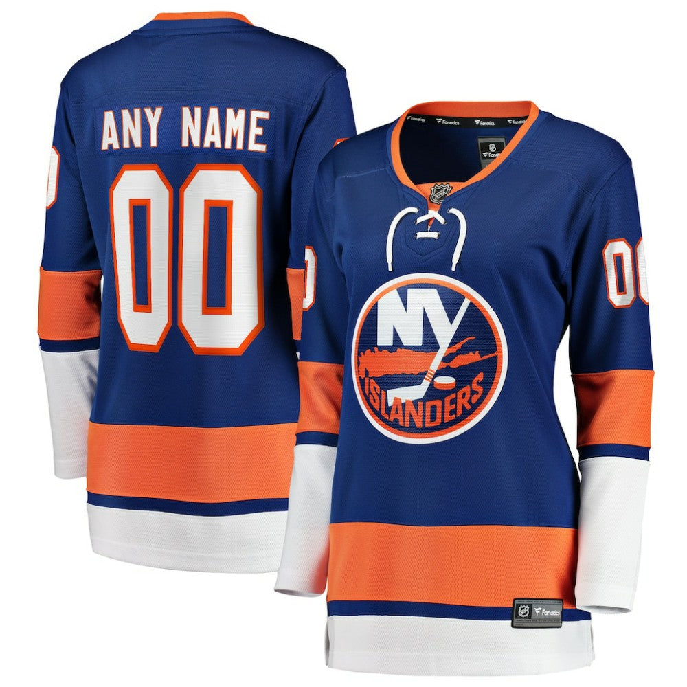 NHL Blue New York Islanders Fanatics Women's Home Breakaway Custom Jersey
