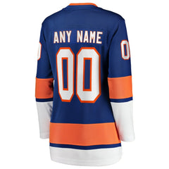 NHL Blue New York Islanders Fanatics Women's Home Breakaway Custom Jersey