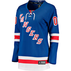 NHL Blue New York Rangers Fanatics Women's Home Breakaway Custom Jersey