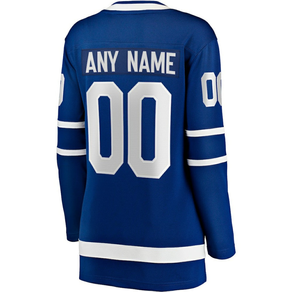 NHL Blue Toronto Maple Leafs Fanatics Women's Home Breakaway Custom Jersey