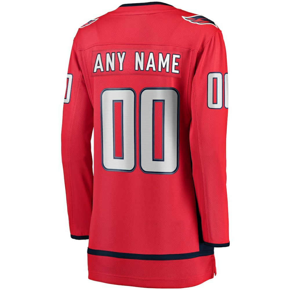 NHL Red Washington Capitals Fanatics Women's Home Breakaway Custom Jersey