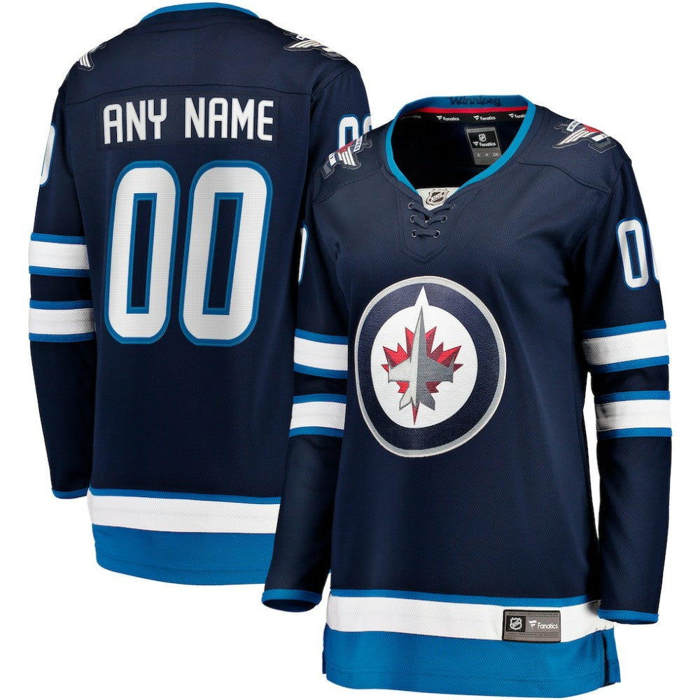 NHL Blue Winnipeg Jets Fanatics Women's Home Breakaway Custom Jersey