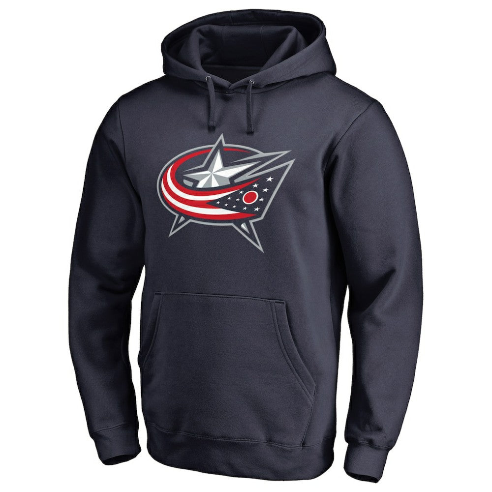 NHL Navy Zach Werenski Columbus Blue Jackets Backer Pullover Hoodie