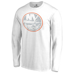 NHL White New York Islanders White Out Long Sleeve T-Shirt